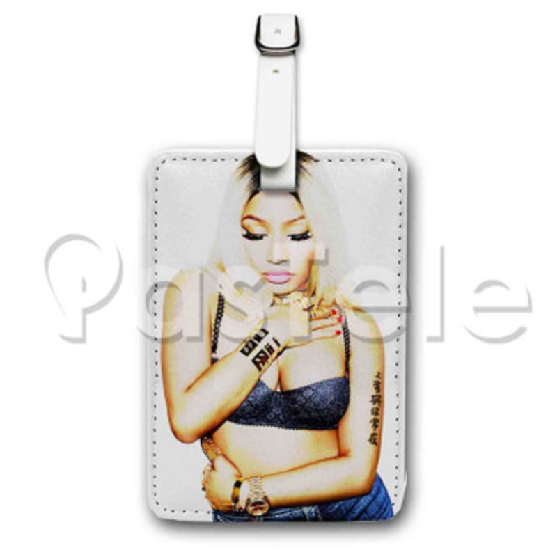 Nicki Minaj Custom Luggage Tags PU Leather Travel Baggage Name ID Labels Tag