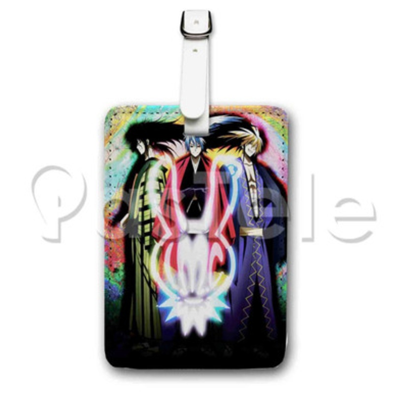 Nura Rise of the Yokai Clan Demon Capital Custom Luggage Tags PU Leather Travel Baggage Name ID Labe