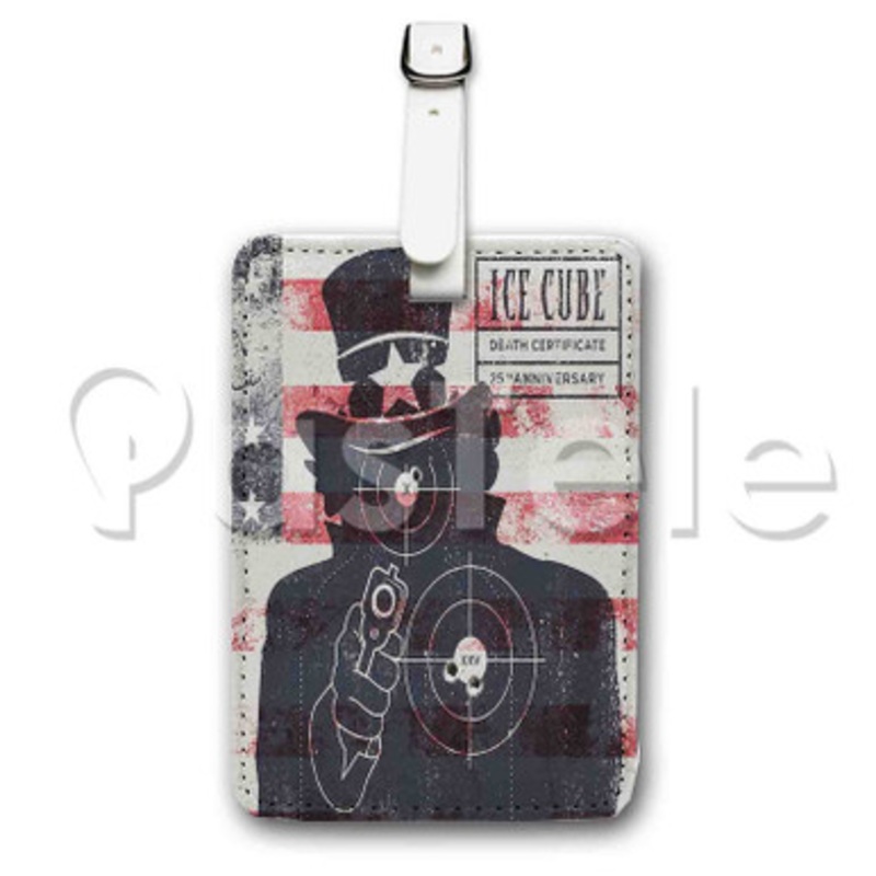 Only One Me Ice Cube Custom Luggage Tags PU Leather Travel Baggage Name ID Labels Tag