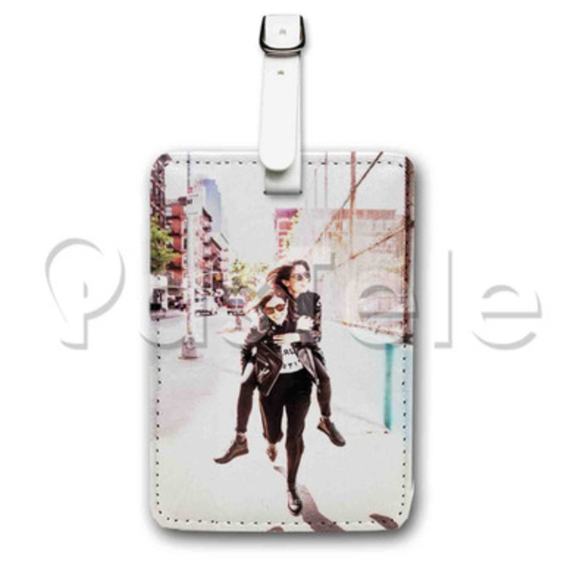 Tegan and Sara Custom Luggage Tags PU Leather Travel Baggage Name ID Labels