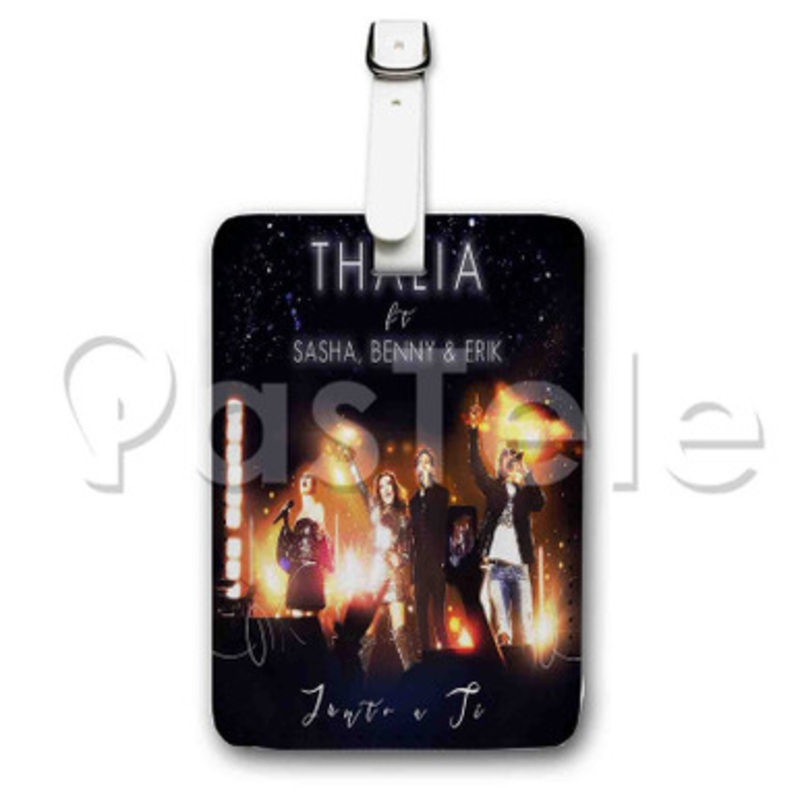 Thal a Junto a Ti Custom Luggage Tags PU Leather Travel Baggage Name ID Labels Tag