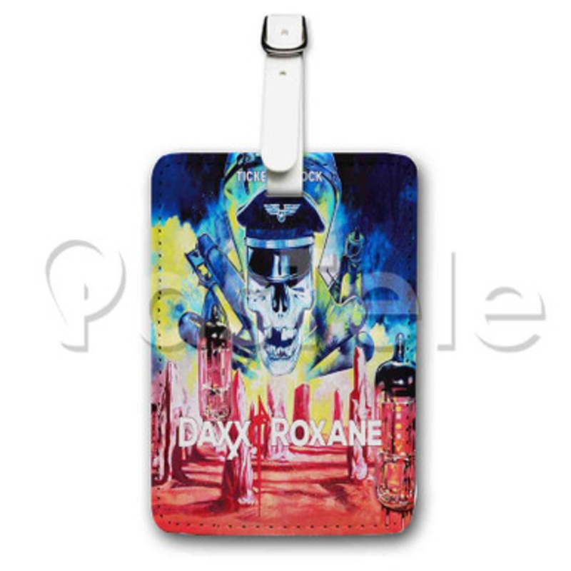 Ticket To Rock Daxx Roxane Custom Luggage Tags PU Leather Travel Baggage Name ID Labels Tag