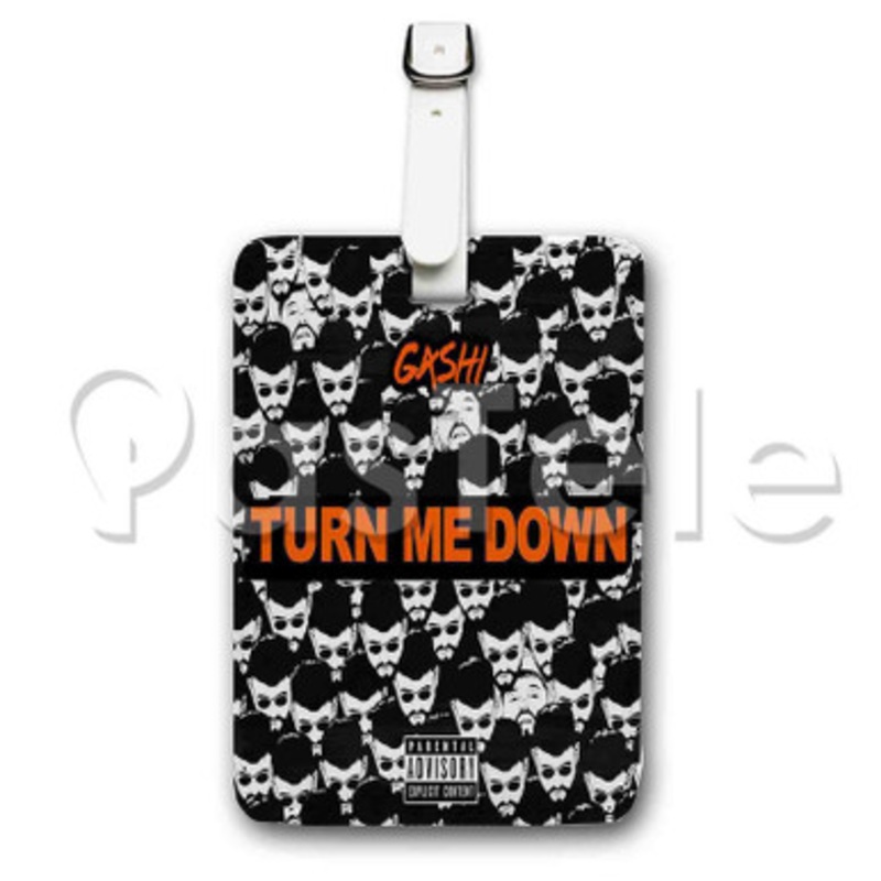Turn Me Down G4 SHI Custom Luggage Tags PU Leather Travel Baggage Name ID Labels Tag