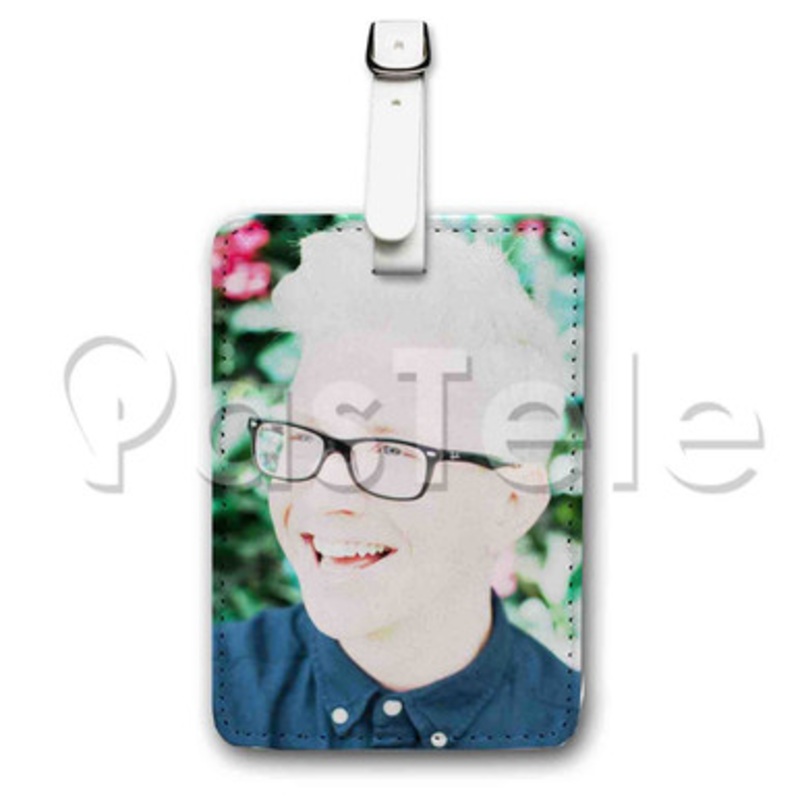 Tyler Oakley 2 Custom Luggage Tags PU Leather Travel Baggage Name ID Labels