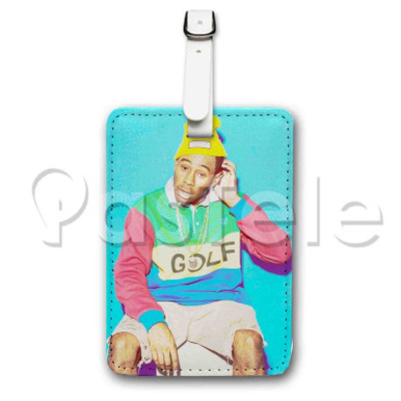 Tyler The Creator Custom Luggage Tags PU Leather Travel Baggage Name ID Labels Tag