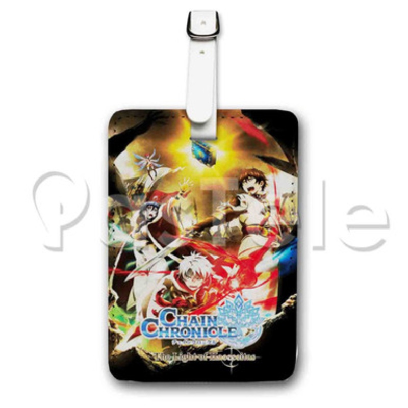 Chain Chronicle The Light of Haecceitas Custom Luggage Tags PU Leather Travel Baggage Name ID Labels