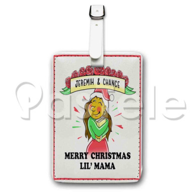 Chance The Rapper x Jeremih Chi Town Christmas Custom Luggage Tags PU Leather Travel Baggage Name ID