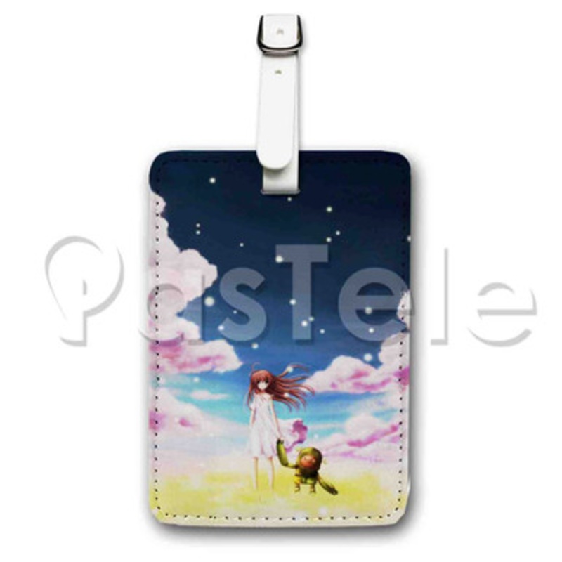 Clannad Custom Luggage Tags PU Leather Travel Baggage Name ID Labels