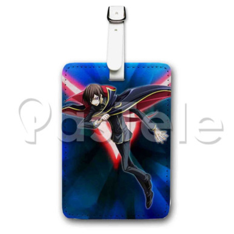 Code Geass Fukkatsu no Lelouch Custom Luggage Tags PU Leather Travel Baggage Name ID Labels