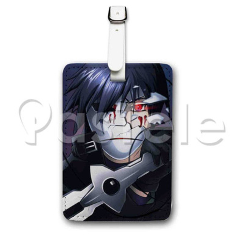 Darker than Black Custom Luggage Tags PU Leather Travel Baggage Name ID Labels