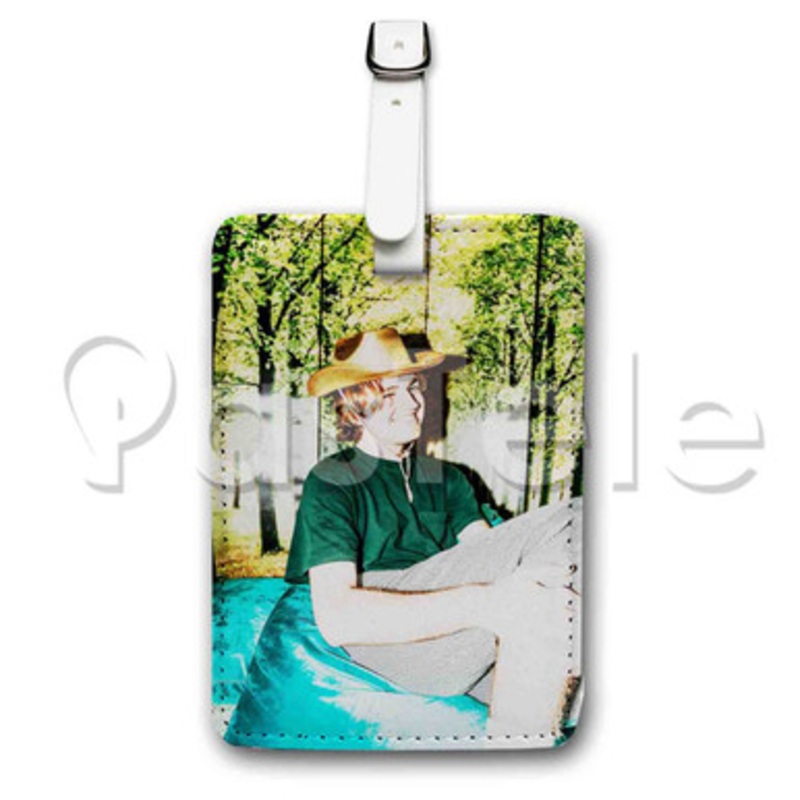 Dayglow Custom Luggage Tags PU Leather Travel Baggage Name ID Labels