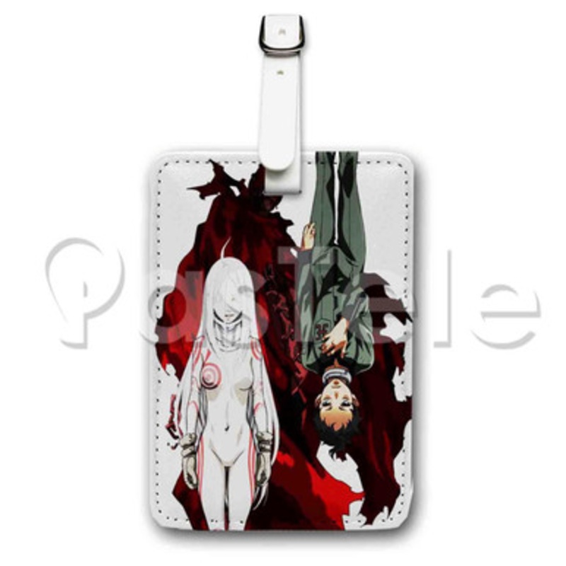 Deadman Wonderland Custom Luggage Tags PU Leather Travel Baggage Name ID Labels