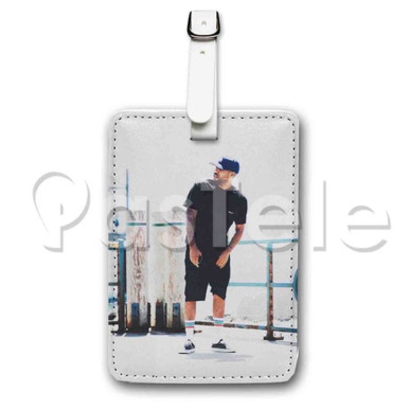 Dom Kennedy Custom Luggage Tags PU Leather Travel Baggage Name ID Labels