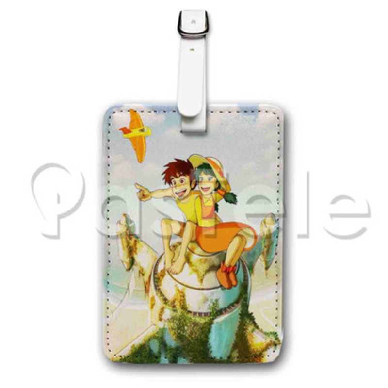 Future Boy Conan Custom Luggage Tags PU Leather Travel Baggage Name ID Labels