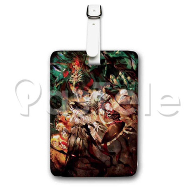 Gekijouban Soushuuhen Overlord Custom Luggage Tags PU Leather Travel Baggage Name ID Labels
