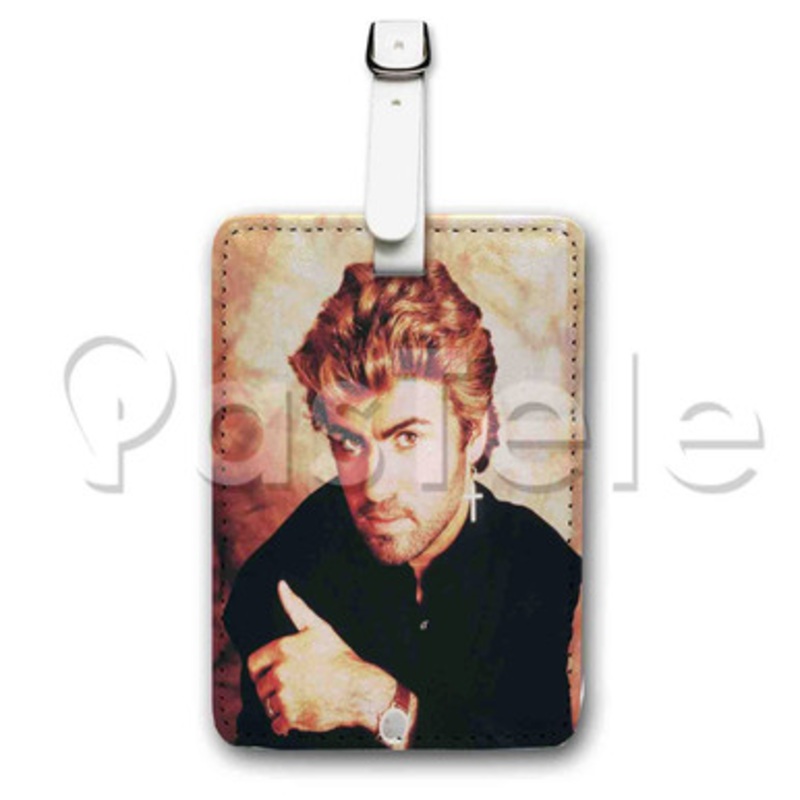 George Michael Custom Luggage Tags PU Leather Travel Baggage Name ID Labels