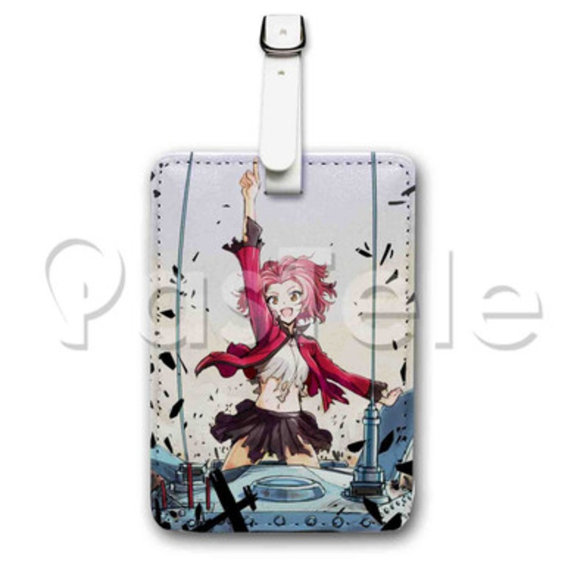 Girls und Panzer Custom Luggage Tags PU Leather Travel Baggage Name ID Labels