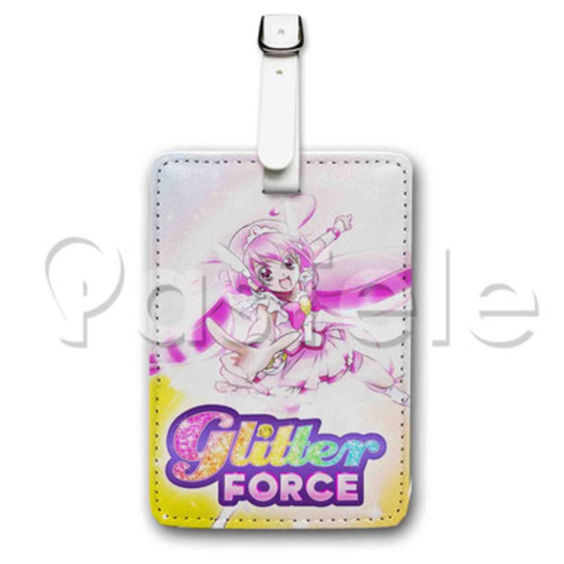 Glitter Force Custom Luggage Tags PU Leather Travel Baggage Name ID Labels