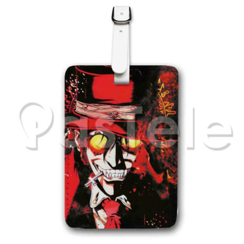 Hellsing Anime Custom Luggage Tags PU Leather Travel Baggage Name ID Labels