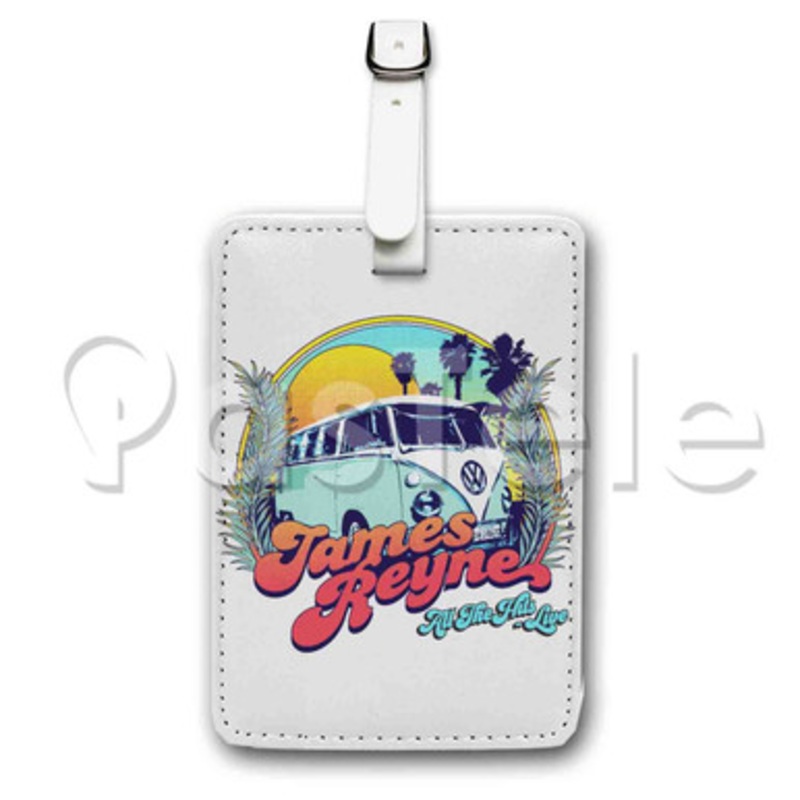 James Reyne Custom Luggage Tags PU Leather Travel Baggage Name ID Labels