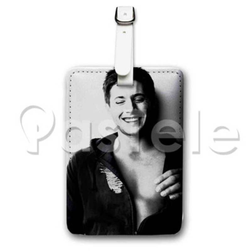 Jensen Ackles Custom Luggage Tags PU Leather Travel Baggage Name ID Labels