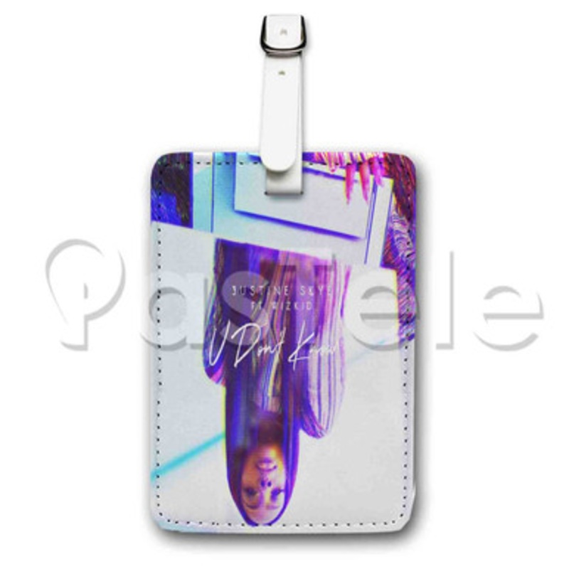 Justine Skye U Don t Know ft Wizkid Custom Luggage Tags PU Leather Travel Baggage Name ID Labels