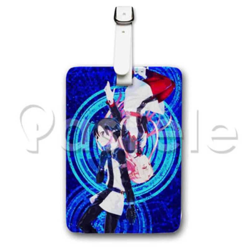 Kirito and Asuna Sword Art Online Movie Ordinal Scale Custom Luggage Tags PU Leather Travel Baggage