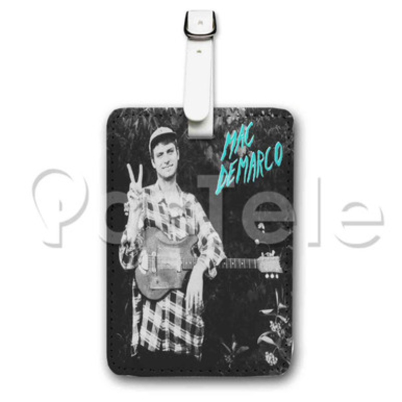 Mac Demarco Custom Luggage Tags PU Leather Travel Baggage Name ID Labels