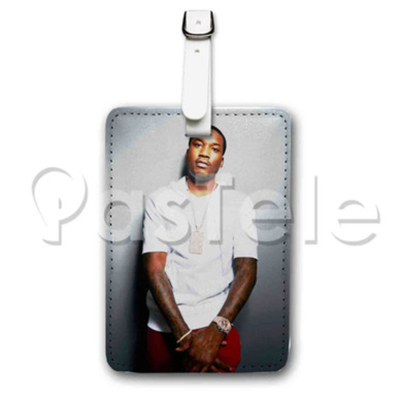 Meek Mill Custom Luggage Tags PU Leather Travel Baggage Name ID Labels