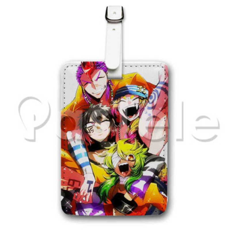 Nanbaka Anime Custom Luggage Tags PU Leather Travel Baggage Name ID Labels