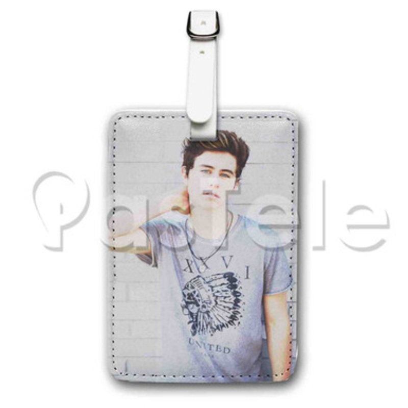 Nash Grier Custom Luggage Tags PU Leather Travel Baggage Name ID Labels