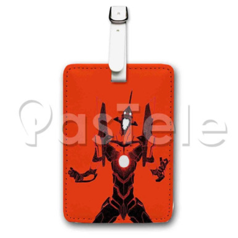 Neon Genesis Evangelion Custom Luggage Tags PU Leather Travel Baggage Name ID Labels
