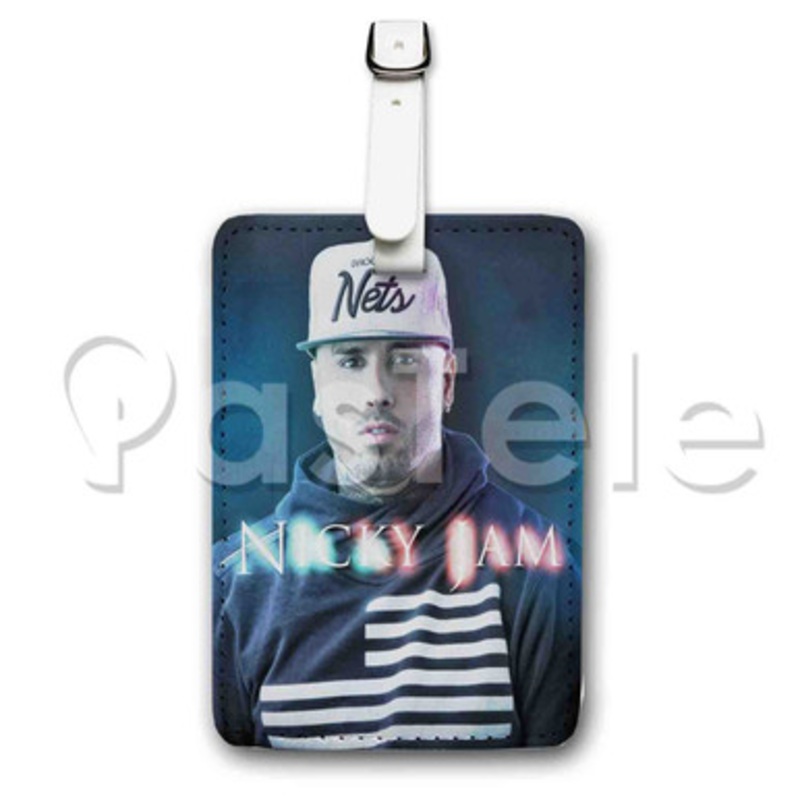 Nicky Jam Custom Luggage Tags PU Leather Travel Baggage Name ID Labels