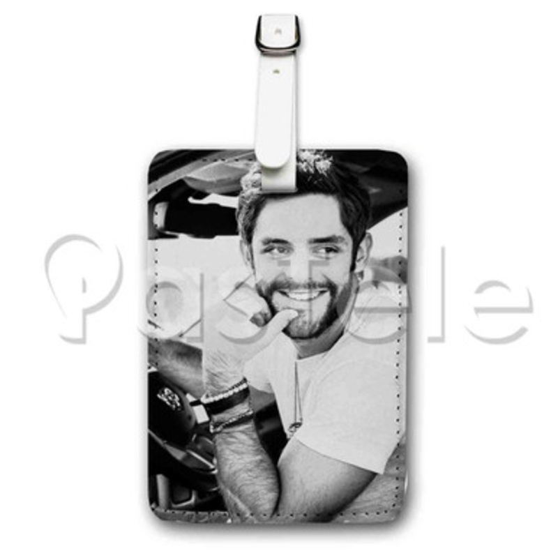 Thomas Rhett Custom Luggage Tags PU Leather Travel Baggage Name ID Labels
