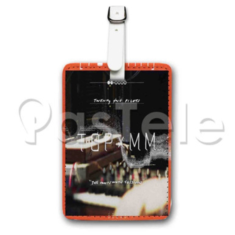 Twentu One Pilots TOPx MM Custom Luggage Tags PU Leather Travel Baggage Name ID Labels