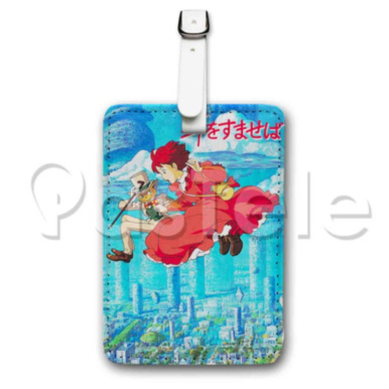 Whisper of the Heart Custom Luggage Tags PU Leather Travel Baggage Name ID Labels