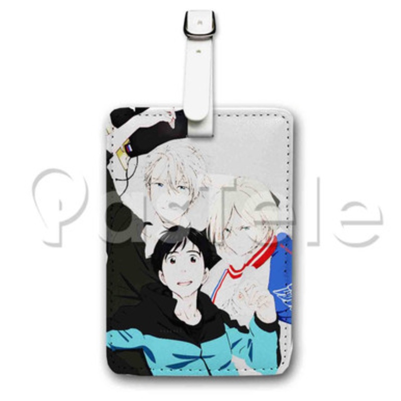 Yuri on Ice Custom Luggage Tags PU Leather Travel Baggage Name ID Labels