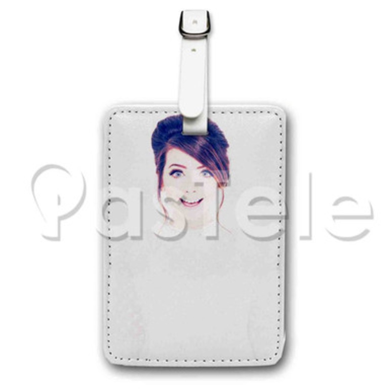 Zoella 2 Custom Luggage Tags PU Leather Travel Baggage Name ID Labels