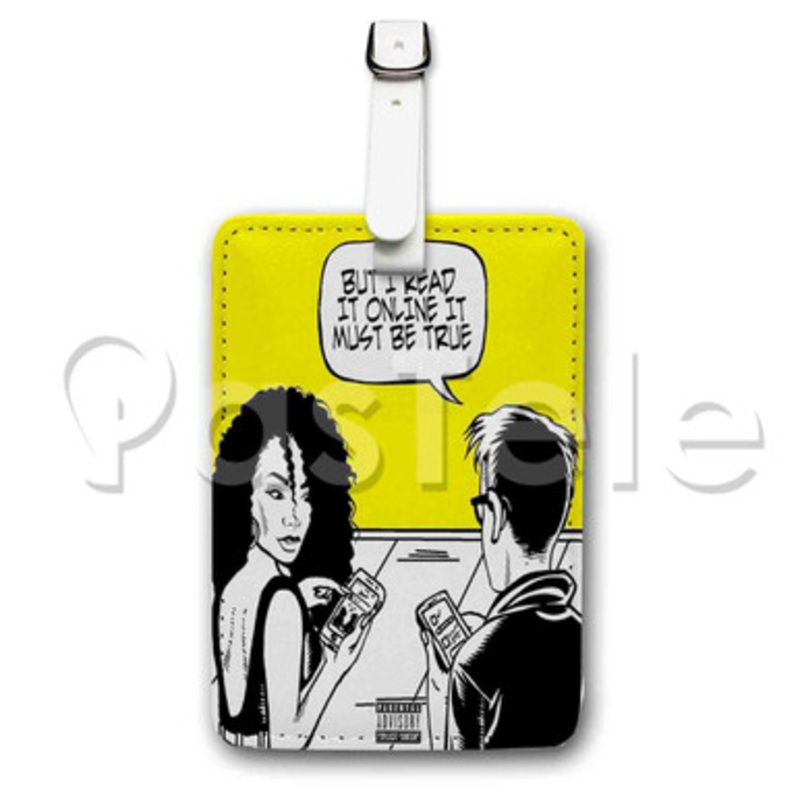 Big Sean Bounce Back Custom Luggage Tags PU Leather Travel Baggage Name ID Labels