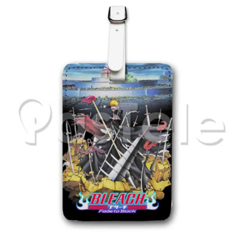 Bleach The Movie Fade to Black Custom Luggage Tags PU Leather Travel Baggage Name ID Labels
