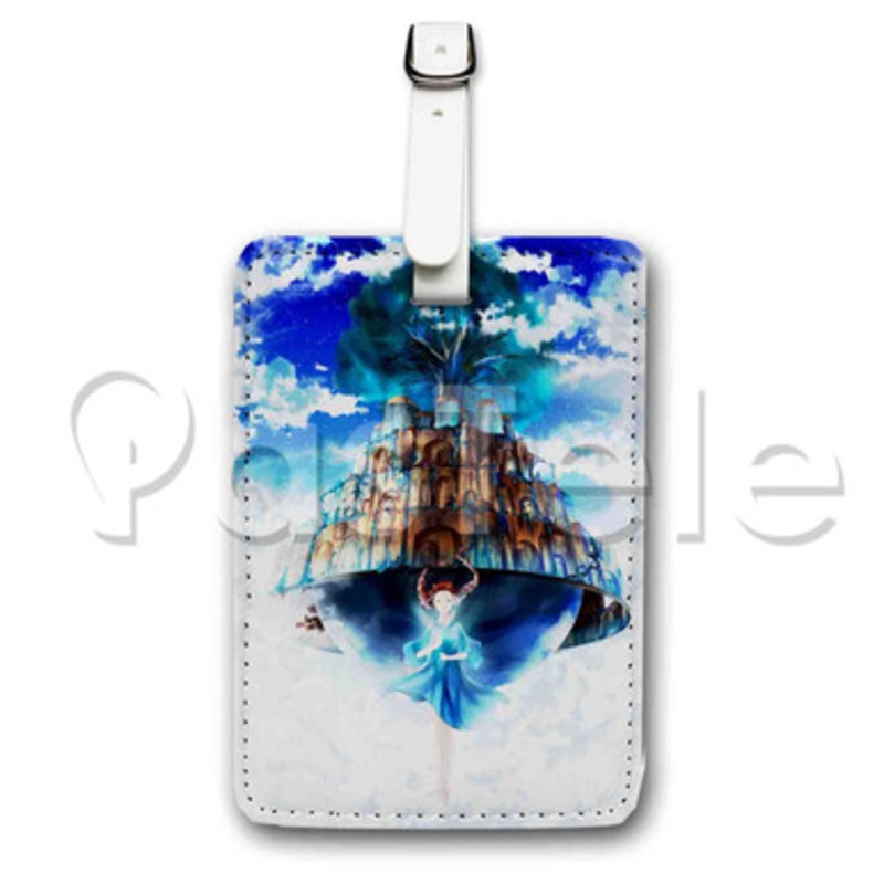Castle in the Sky Custom Luggage Tags PU Leather Travel Baggage Name ID Labels