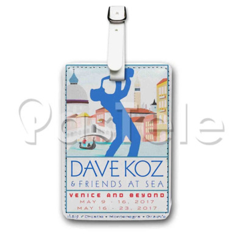 Dave Koz Tour Custom Luggage Tags PU Leather Travel Baggage Name ID Labels