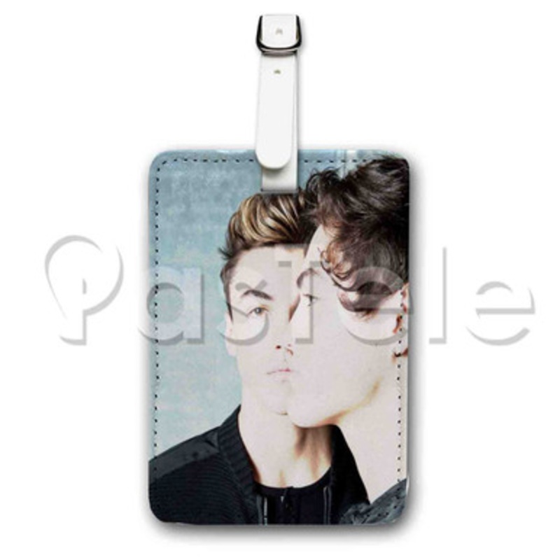 Dolan Twins Custom Luggage Tags PU Leather Travel Baggage Name ID Labels