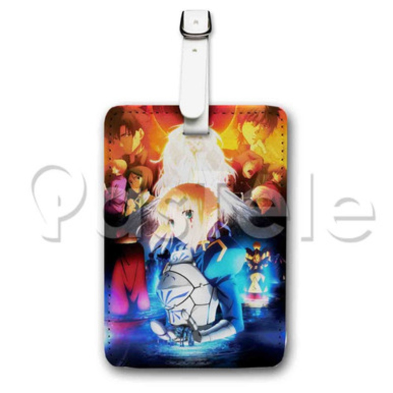 Fate Zero Custom Luggage Tags PU Leather Travel Baggage Name ID Labels