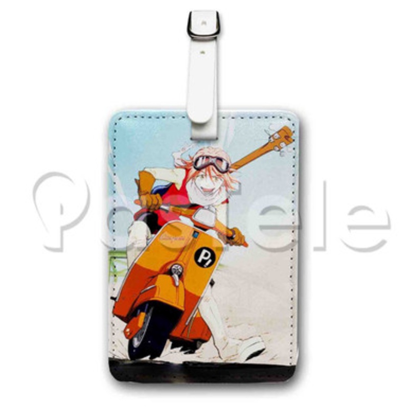 FLCL Anime Custom Luggage Tags PU Leather Travel Baggage Name ID Labels