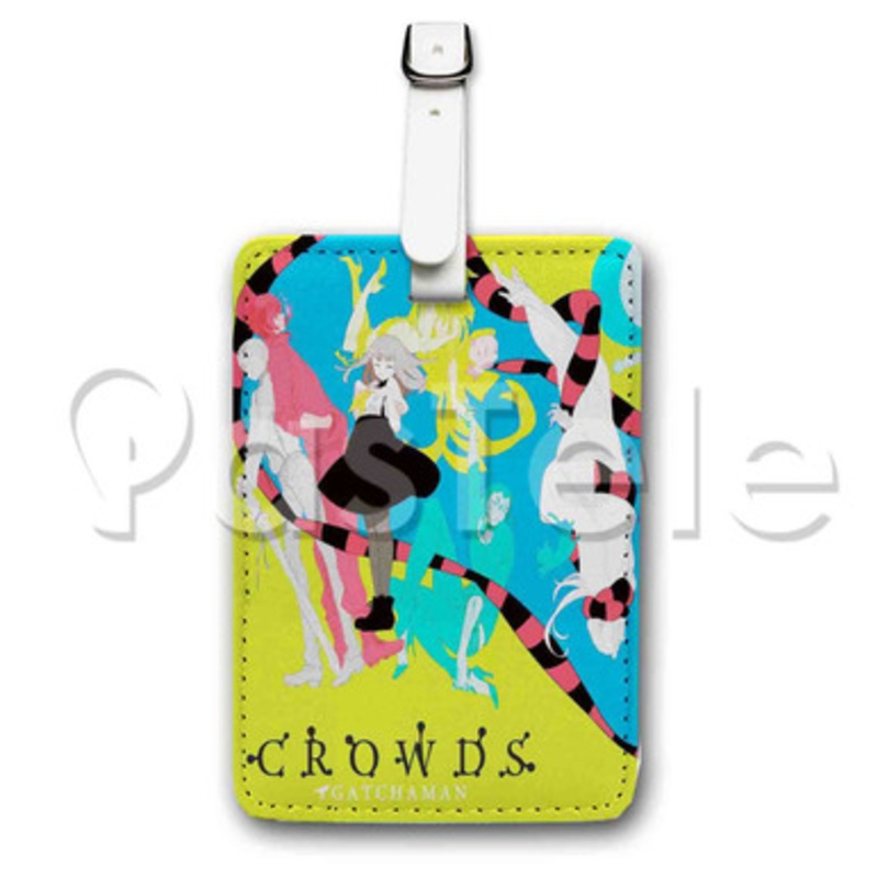 Gatchaman Crowds Custom Luggage Tags PU Leather Travel Baggage Name ID Labels