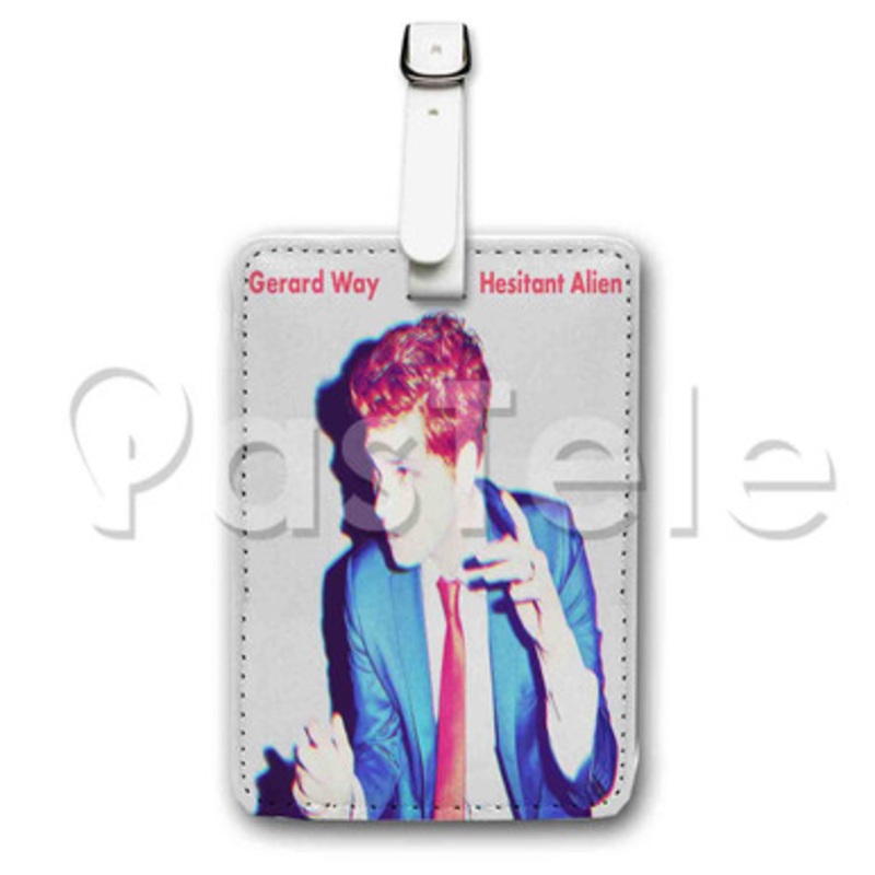 Gerard Way Hesitant Alien Custom Luggage Tags PU Leather Travel Baggage Name ID Labels