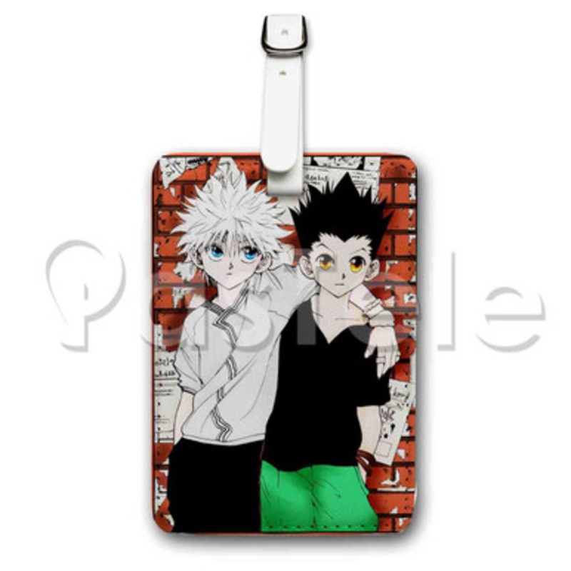 Gon Killua Hunter X Hunter Custom Luggage Tags PU Leather Travel Baggage Name ID Labels