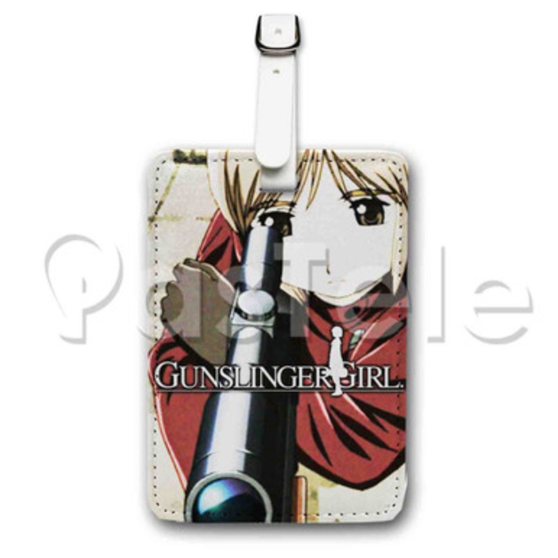Gunslinger Girl Custom Luggage Tags PU Leather Travel Baggage Name ID Labels