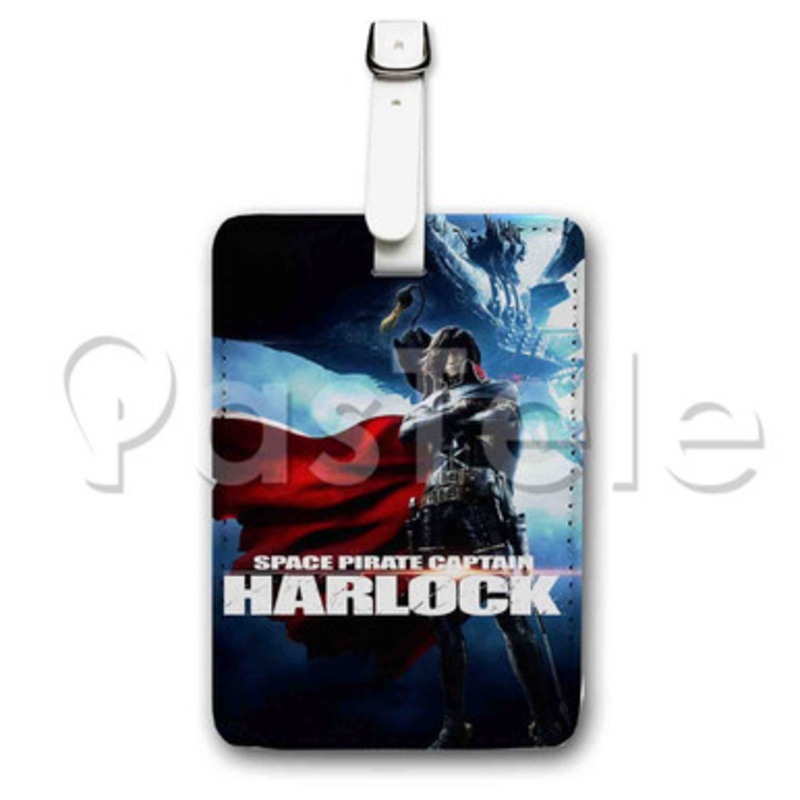 Harlock Space Pirate Custom Luggage Tags PU Leather Travel Baggage Name ID Labels